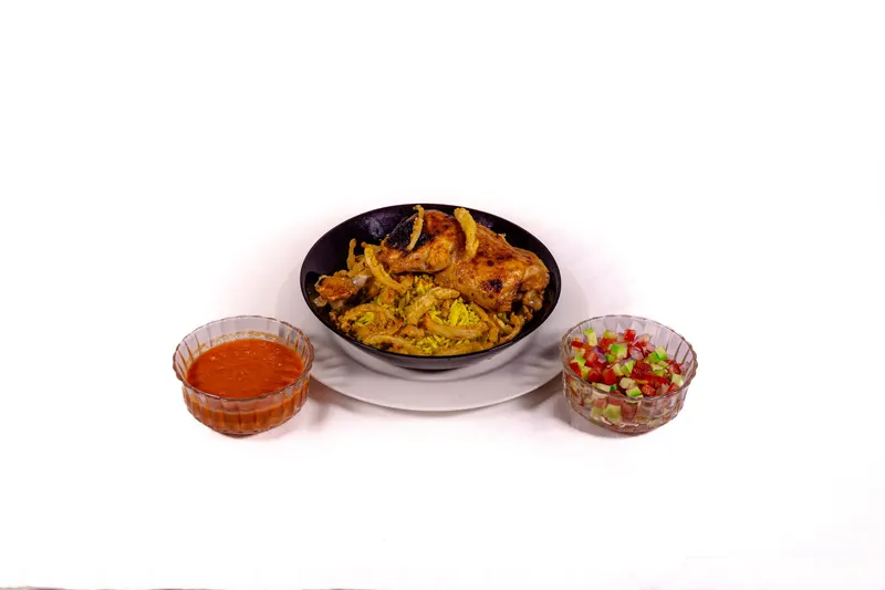 Moroccan dish served with harissa and salad - Dragonzay Photography