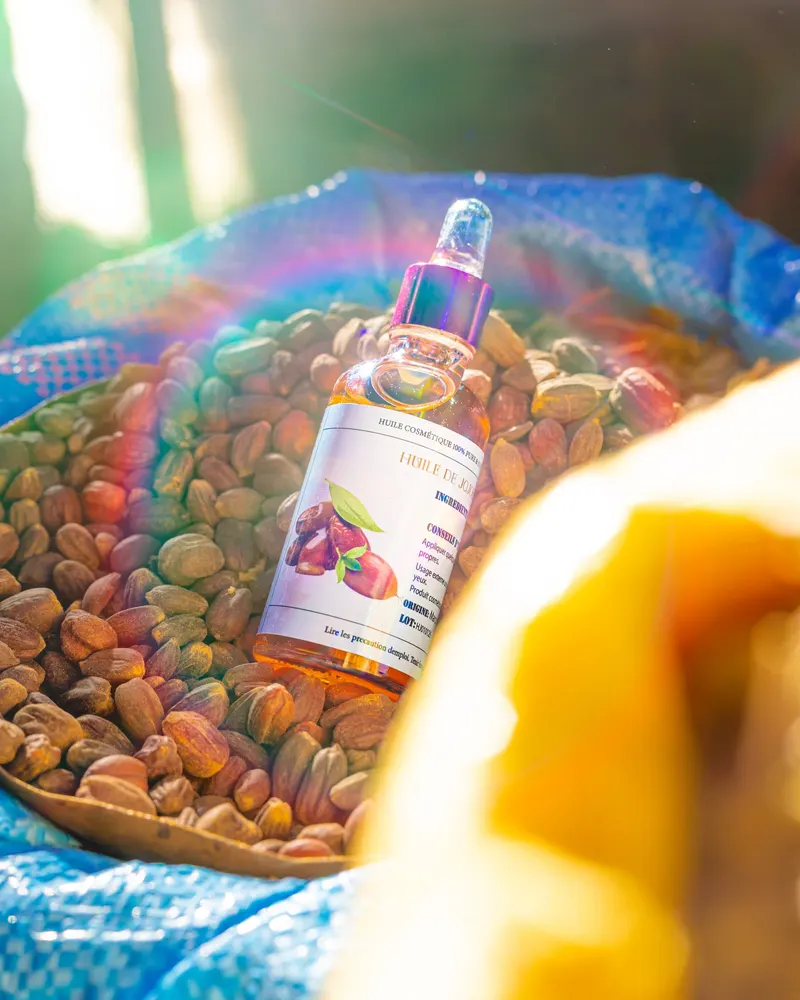 Zeyof cosmetic oil bottles on seeds - Dragonzay Photography
