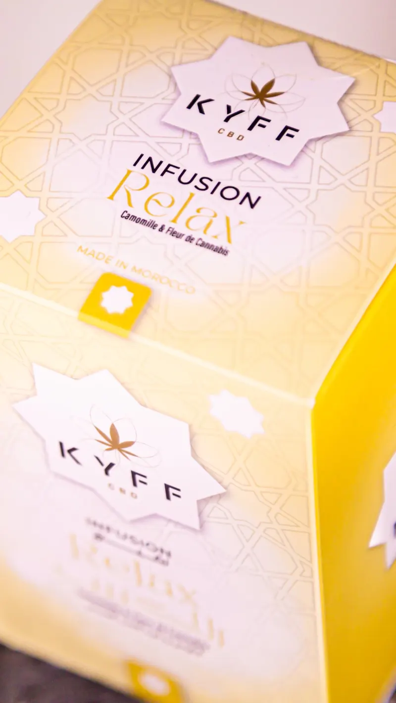Sachets d infusion KYFF au chanvre, packshot - Dragonzay Photography