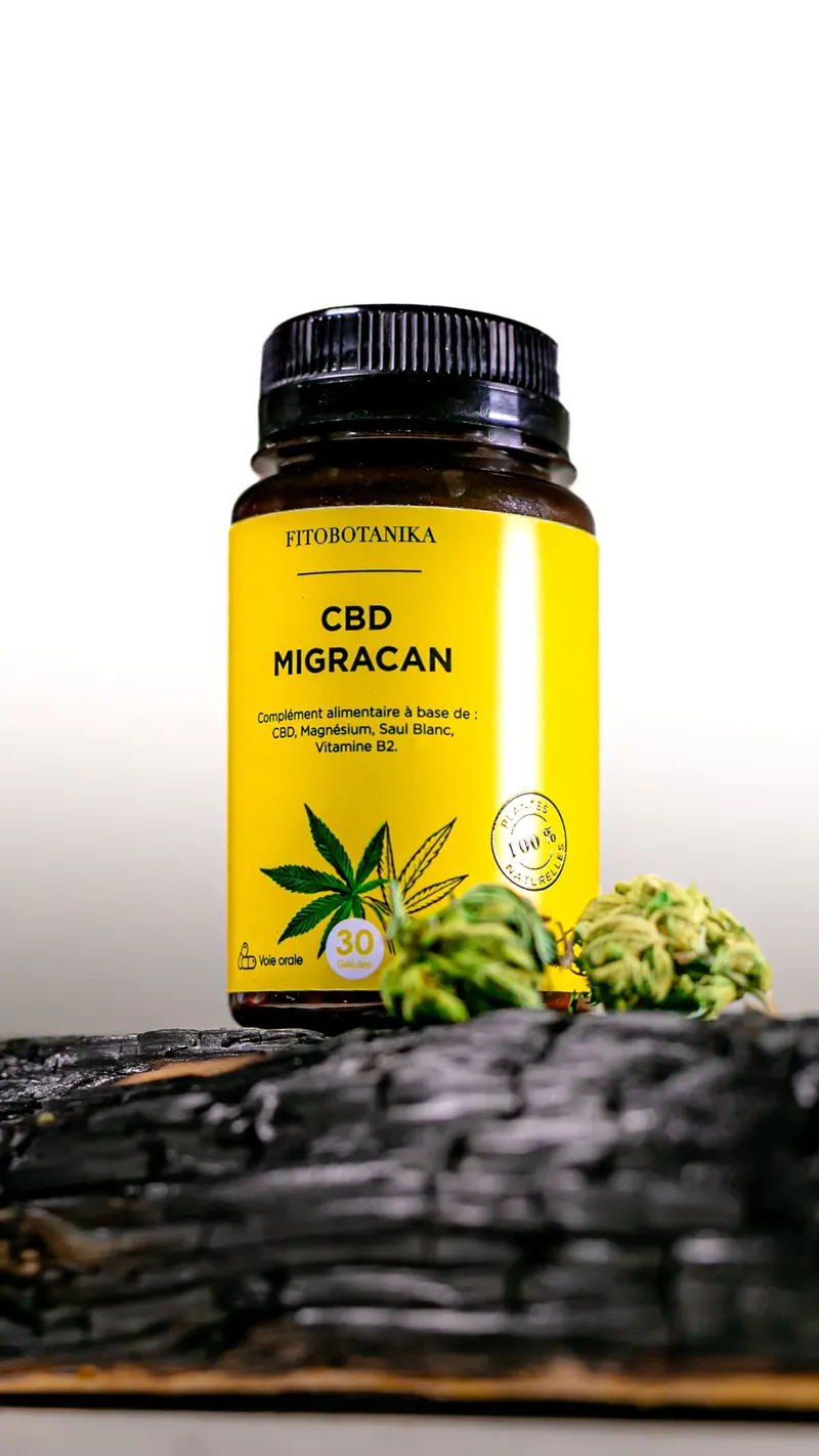 Complément alimentaire CBD Migracan, packshot - Dragonzay Photography